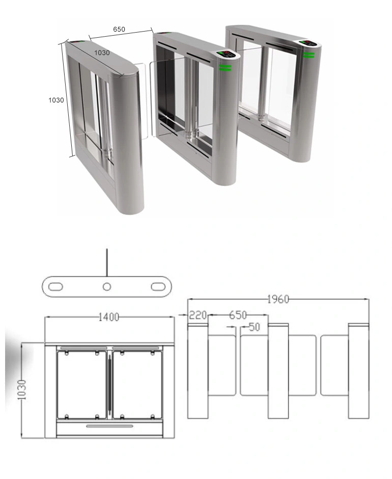 Swing Turnstile Automatic Door RFID Swing Turnstile for Turnstile Gate Swing Turnstile Gate