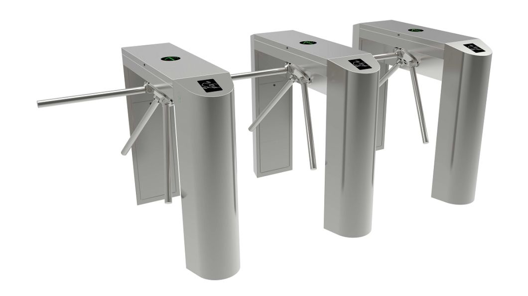 Automatic or Mechanical Tripod Turnstile Gate Traffic Barrier Door for Office Building