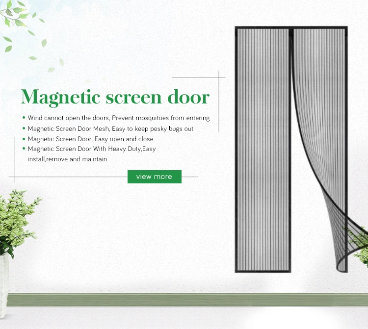 Cartoon Printed Manufacturer Mosquito Proof Automatic Magnetic Soft Screen Curtains for Door H-083