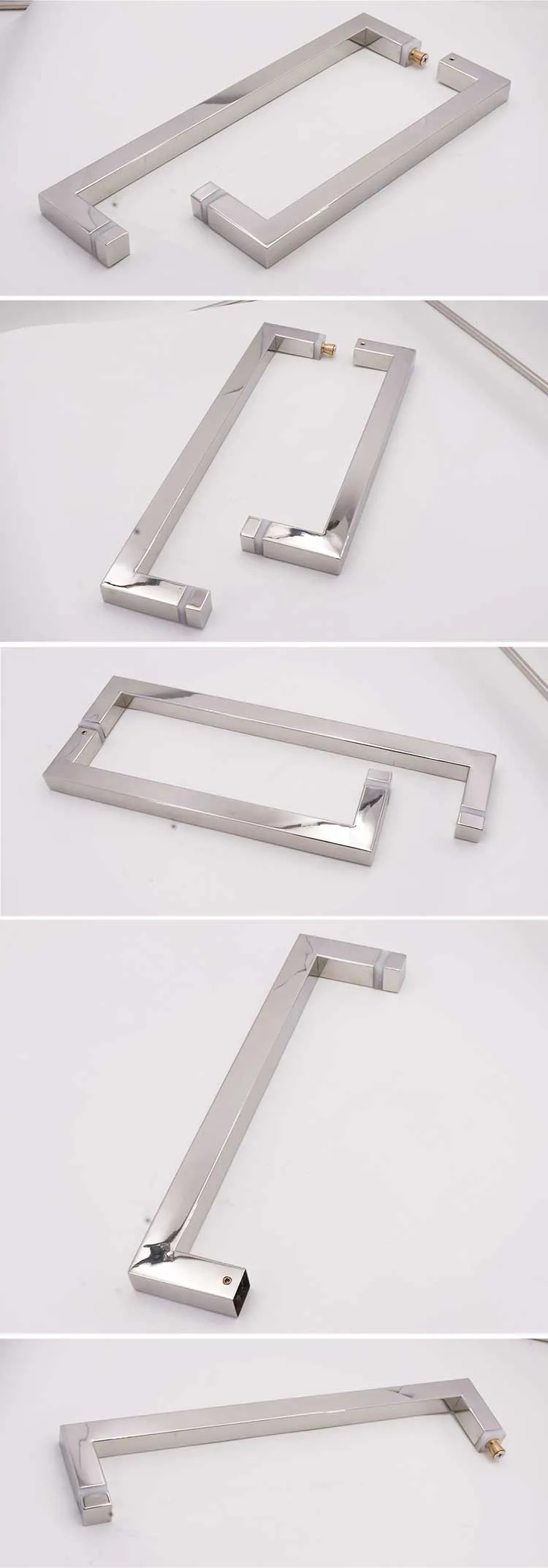 Square Tube Folding Door Handle Glass Sliding Barn Door Handle