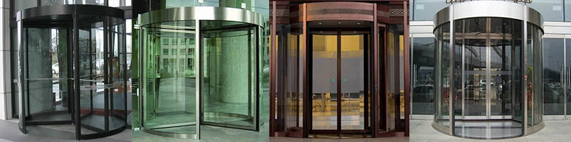 3 Wings Automatic Revolving Door Manual Revolving Glass Door