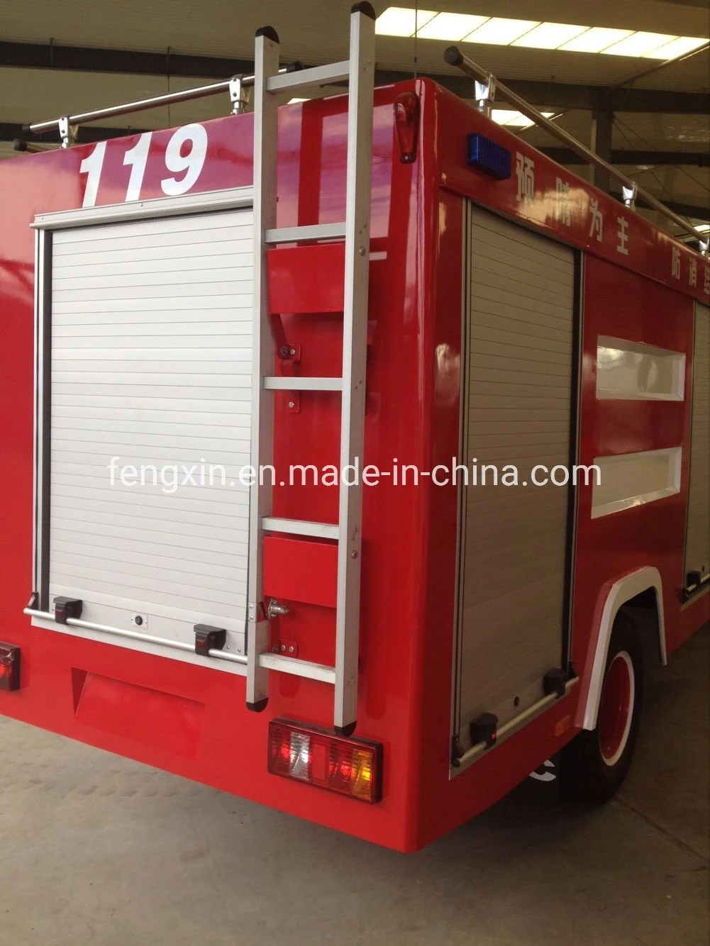 Aluminum Rolling Door Automatic Sliding Flat Entrance Door for Fire Emergency Trucks