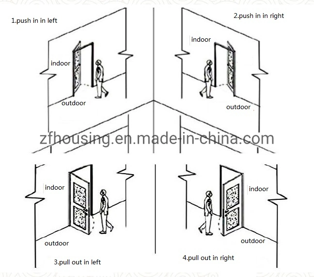 House Front Door Designs Steel Entry Exterior Door, Security Steel Door, Cast Aluminium Door