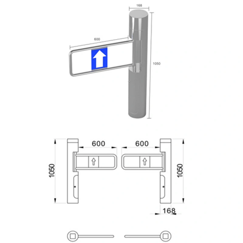 Security System Entrance Door Automatic Gate Turnstile Swing Gate Motor