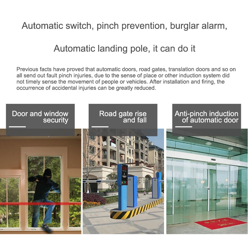 Wireless Battery Power Photoeye for Automated Doors Entrance