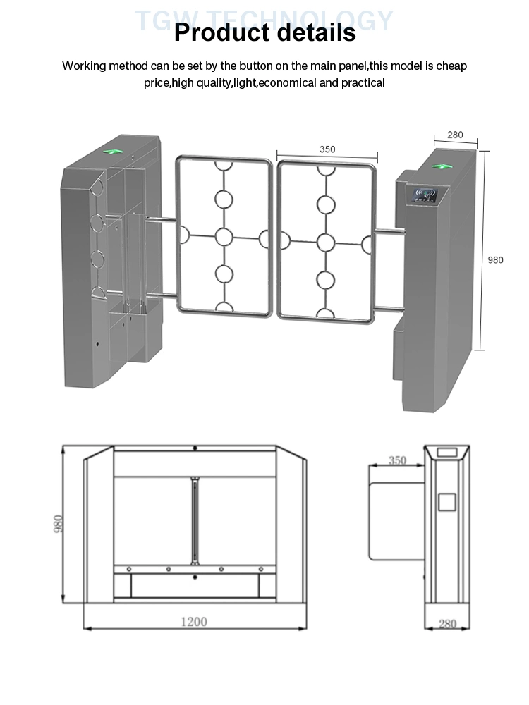 Automatic Swing Barrier Gate Barrier Gate Stainless Steel Swing Barrier Gate Price