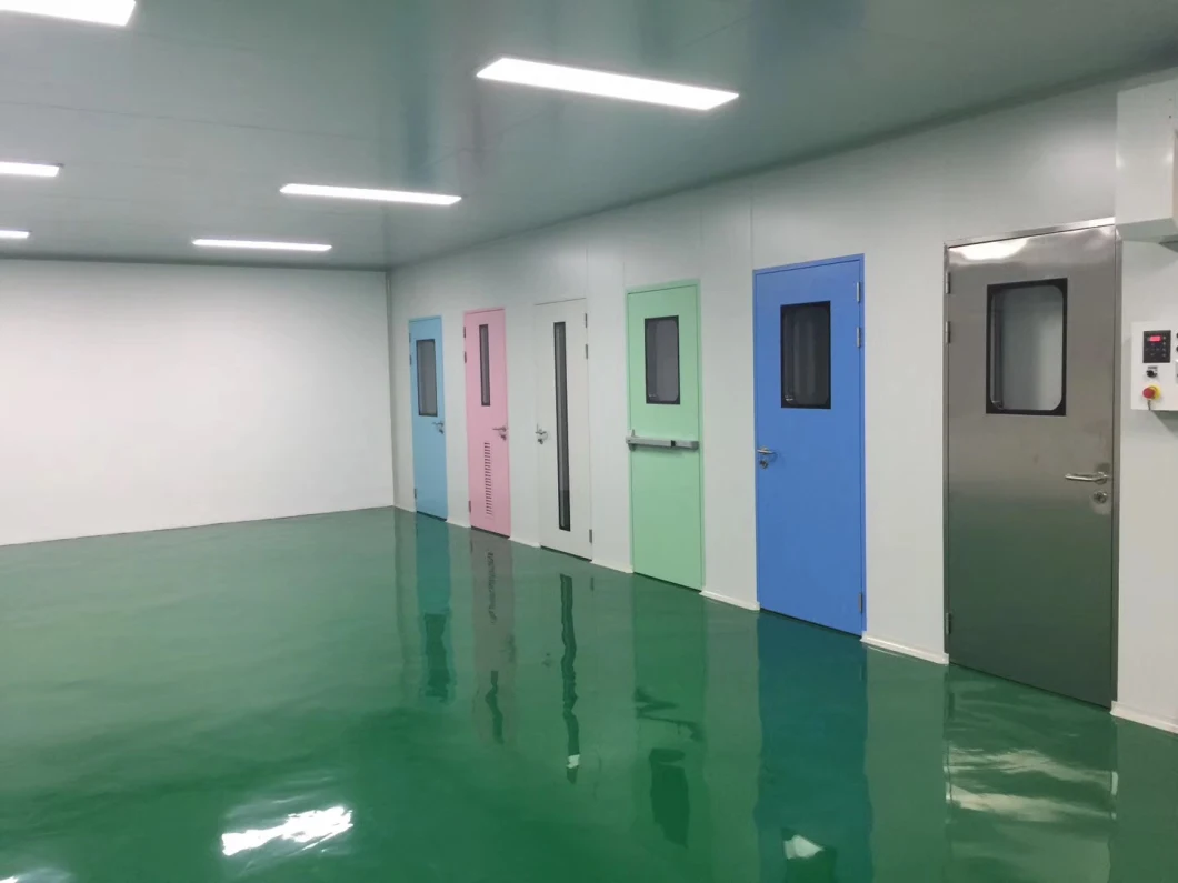 Pharmaceutical Automatic Medical Clean Room Steel Security Entry Doors for Factory