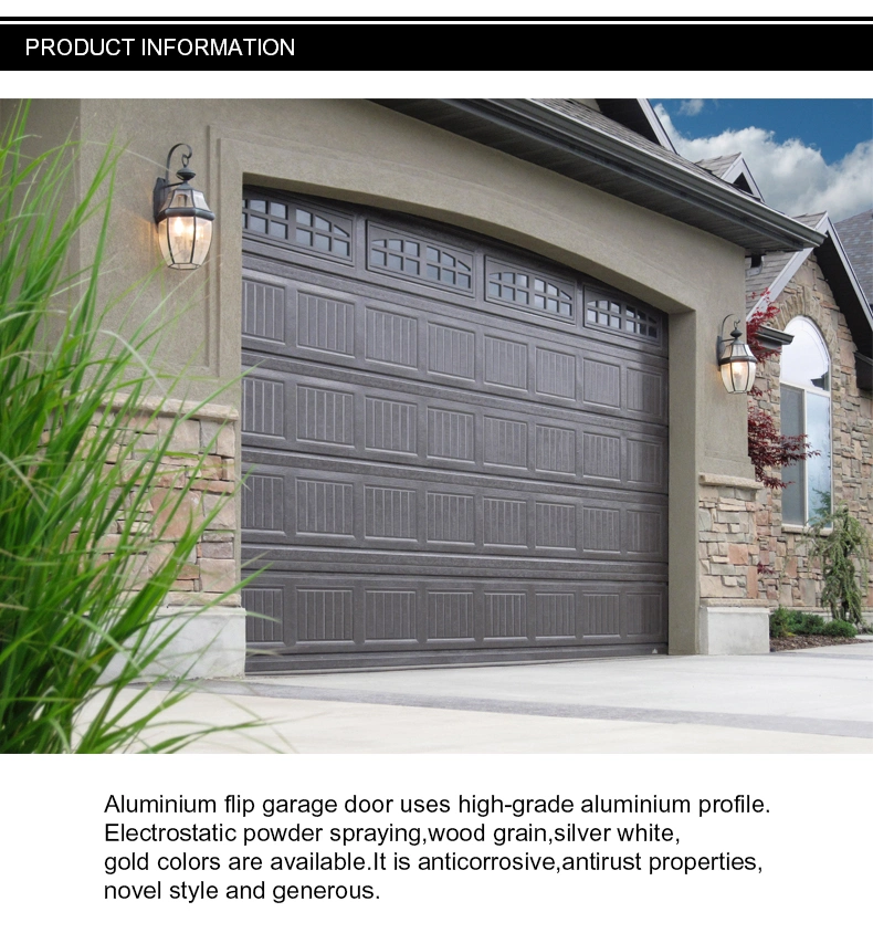 Low Noise Sliding Aluminum Garage Doors with Cheap Price