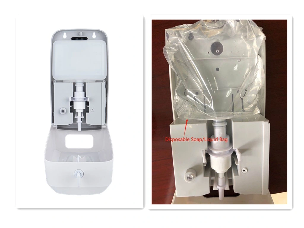 1000ml Wall Mounted Automatic Spray Liquid Hand Sanitizer Dispenser/Soap Dispenser Adjustable Metal Floor Standing