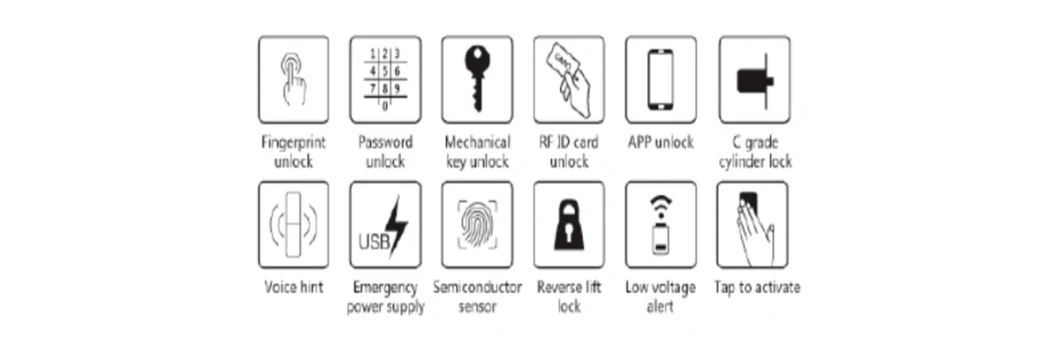 Smart Door Lock/Fingerprint Door Lock/Smart Lock for Home/Hotel/Apartment/Office