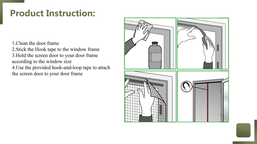 Magnetic Fly Screen Door DIY Fiberglass Magnetic Screen Door