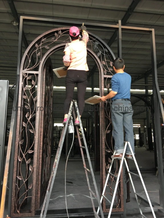 China Made Wrought Iron Door Main Door Entry Door