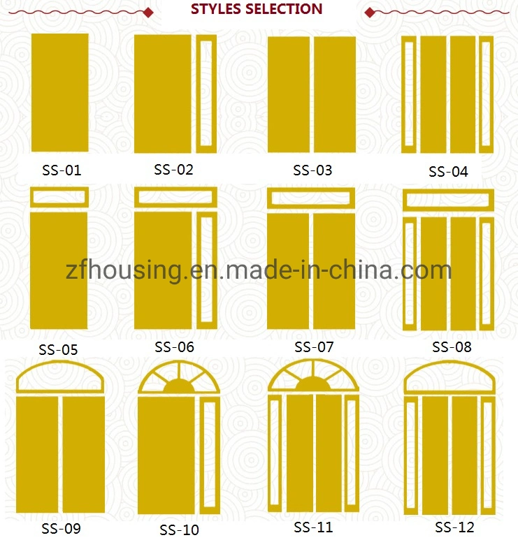 House Front Door Designs Steel Entry Exterior Door, Security Steel Door, Cast Aluminium Door