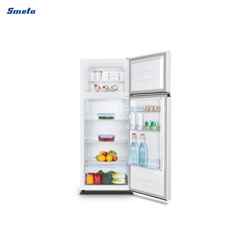 Smeta Low Price Automatic Household Home Two Door Refrigerator with Freezer