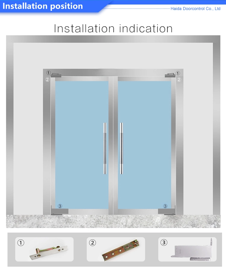 Wooden Door Automatic Closer Casting Aluminum Hydraulic Non-Digging Floor Spring