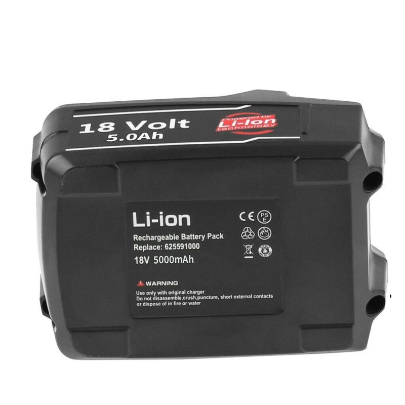 18V Lithium Ion Rechargeable Power Tool Battery Pack for Metabo MTB18b with LED Light