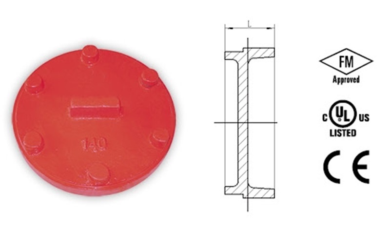 Manufacturer Ductile Cast Iron Pipe Fittings End Cap