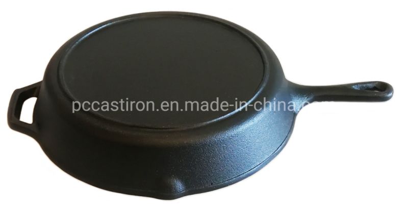 14 Inch Nonstick Preseasoned Round Cast Iron Skillet China Manufacturer