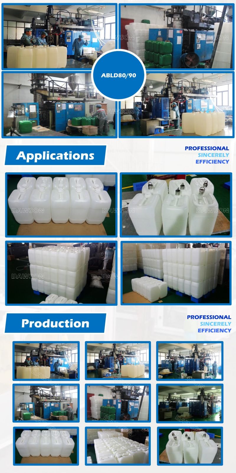 China PE Plastic Jerrycan Bottle Making Blow Molding Machine