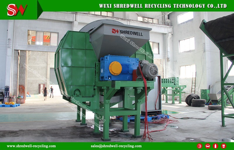 Double Shaft Crusher Machine for Recycling Waste/Old Wood/Tree Branch