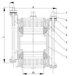 En12842 New Style Ductile Iron Restrained Coupling for HDPE Pipe Applied for Portable Water, Sewerage