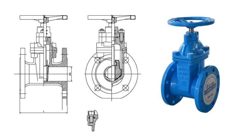 Cast Iron Slide Control Flange Gate Valve Manufacturer