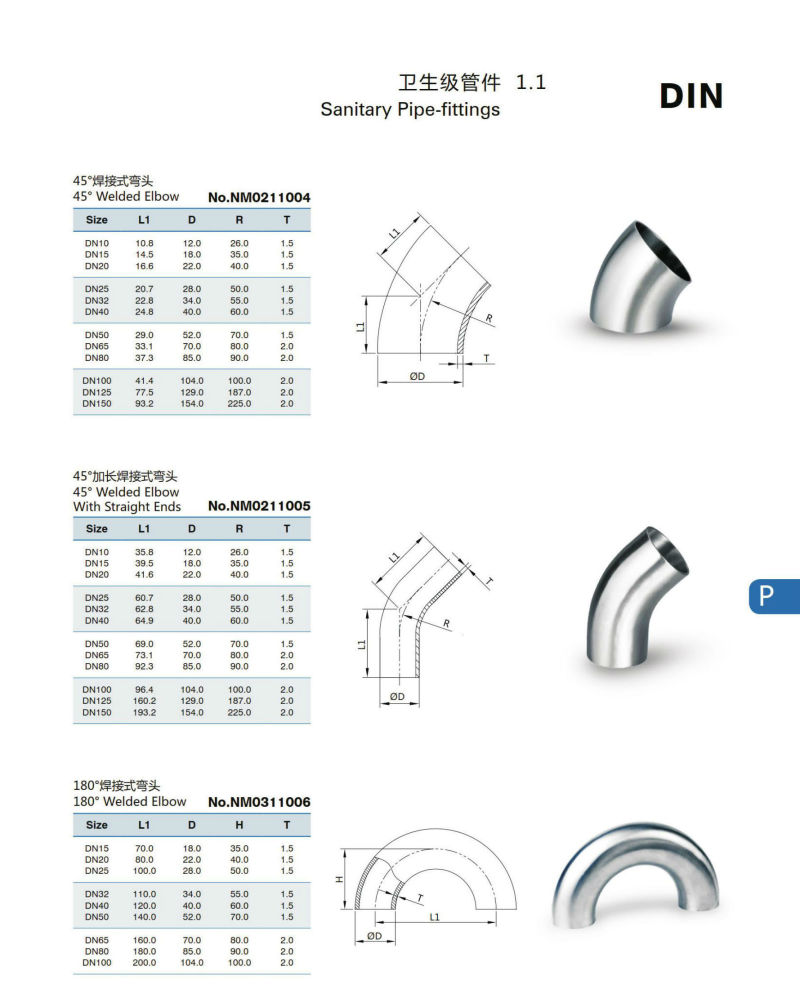 Food Pharmaceutical Grade Sanitary Pipe 304 316L Stainless Steel Welded Tube