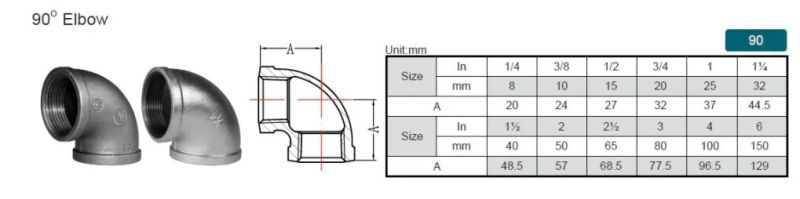 Malleable Iron Pipe Fittings, Fire Protection Pipe Fittings - Elbow