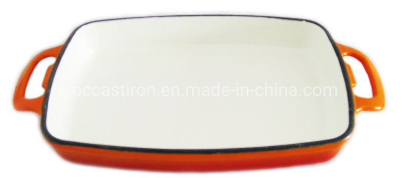 Enamel Porcelain Ceramic Cast Iron Baking Dish 29X21cm