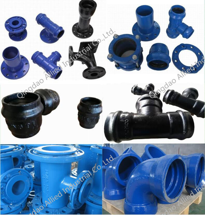 ISO2531, En545, En598, Ductile Iron Cast Iron Pipe Fittings for PVC Pipe and Ductile Iron Pipe