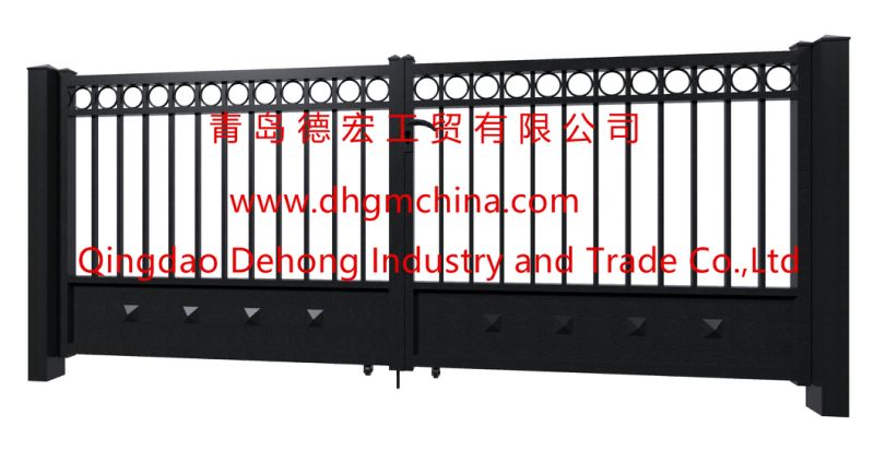 2018 Hot Sale Splendid Flat Top Iron Entrance Gate