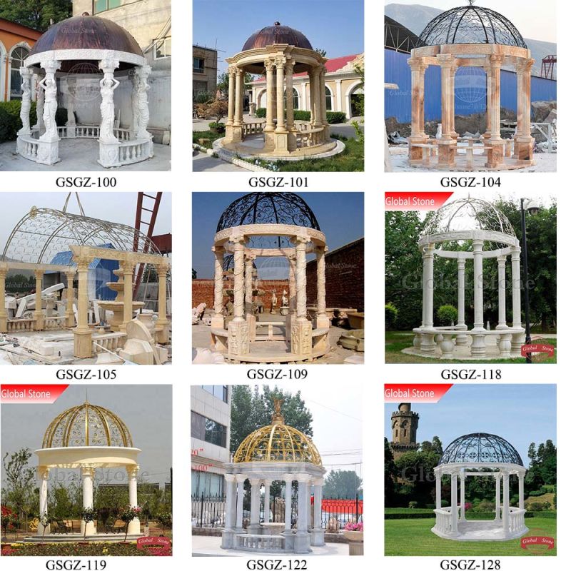 European Style Outdoor Garden Large Cast Iron Gazebo (GSGZ-140)