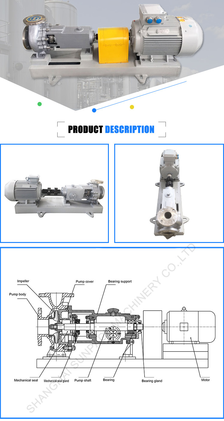 Single Stage End Suction Sulphuric Acid Titanium Centrifugal Pump