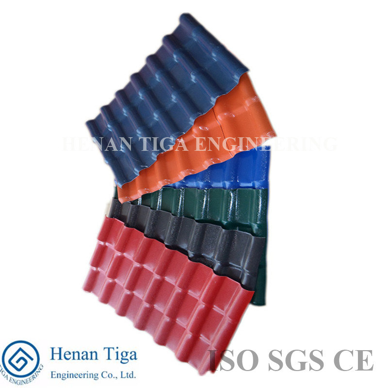 Color Sand Coated Roofing Tiles / Color Stone Chip Coated Steel Roofing Tiles