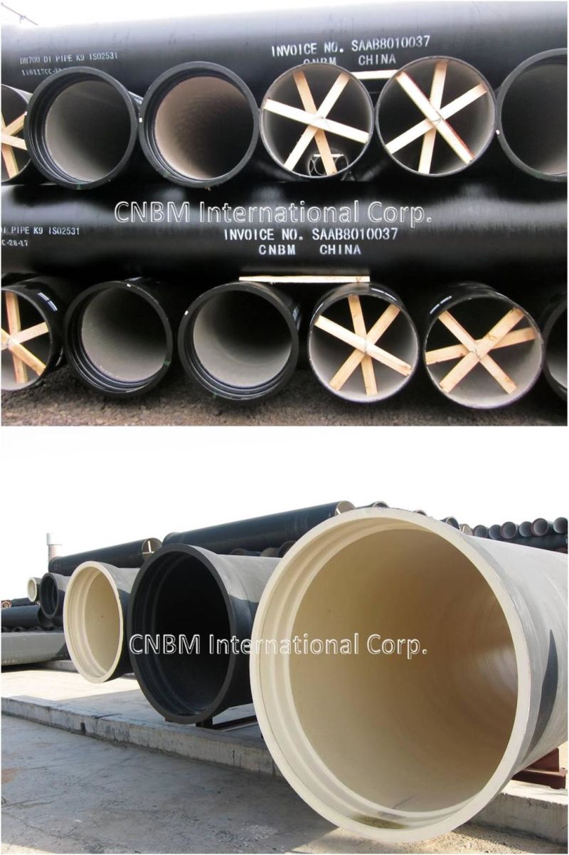 Ductile Iron Pipes K9 K8 K7 Bsen545/ISO2531/En598