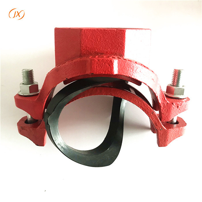 FM UL Approved Ductile Iron Pipe Fittings Grooved Mechanical Tee