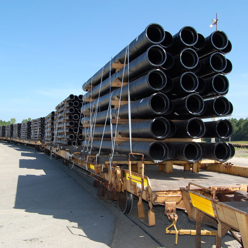 Type K9 K8 K7 6m Long Black and Red Ductile Iron Pipe