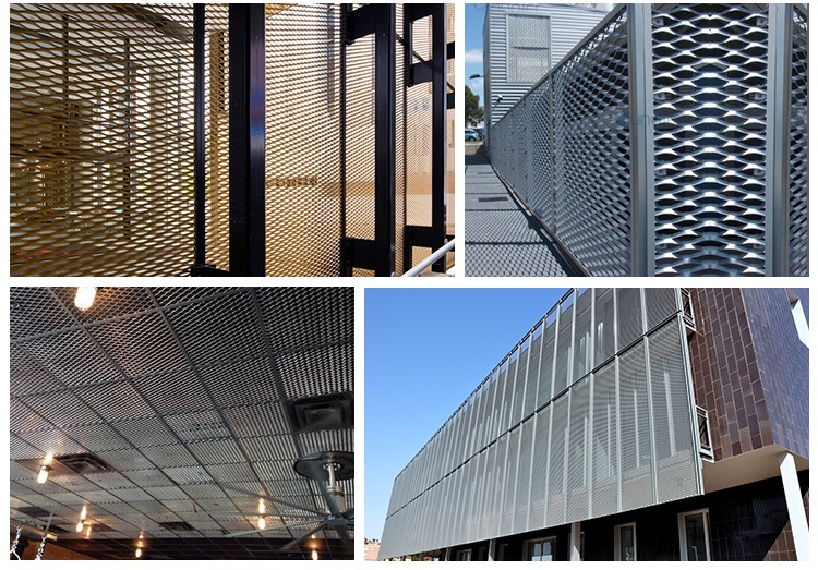 Building Decoration Material Aluminum Expanded Metal Plate Mesh