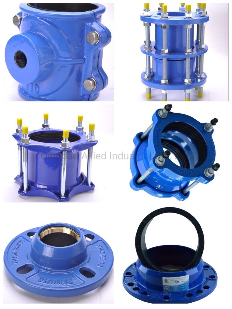 Ductile Iron Universal Coupling, Ductile Iron Pipe Coupling, Wide Range Ductile Iron Universal Coupling for Pipe