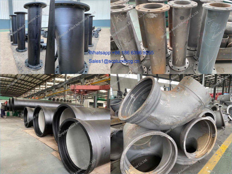 En545 ISO2531 En598 Di Ggg50 Pipe Fitting Double Flange Pipe for Ductile Iron Pipe