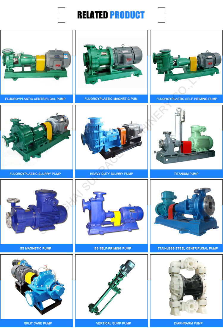 Resisting Acid-Base Sulfuric Acid Transfer Vertical Pump