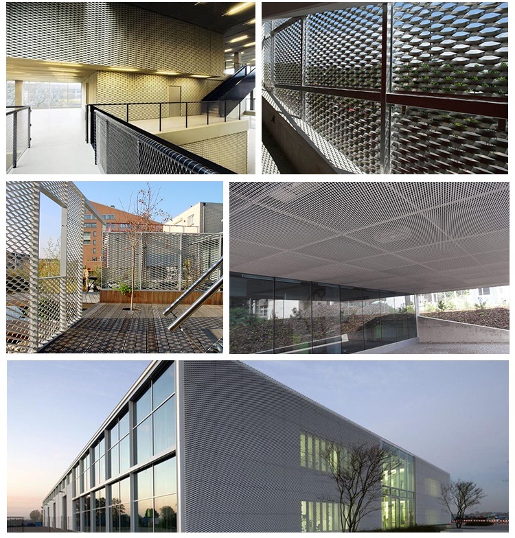 Building Decoration Material Aluminum Expanded Metal Plate Mesh