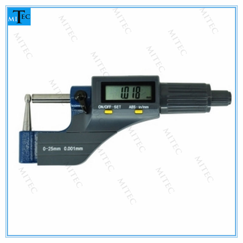 25-50mm Digital Electronic Special Spherical Anvil Tube Micrometer