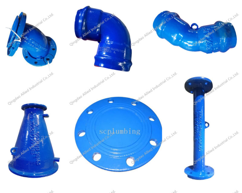 ISO2531, En545, En598, Ductile Iron Cast Iron Pipe Fittings for PVC Pipe and Ductile Iron Pipe