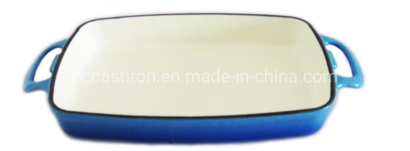 Enamel Porcelain Ceramic Cast Iron Baking Dish 29X21cm