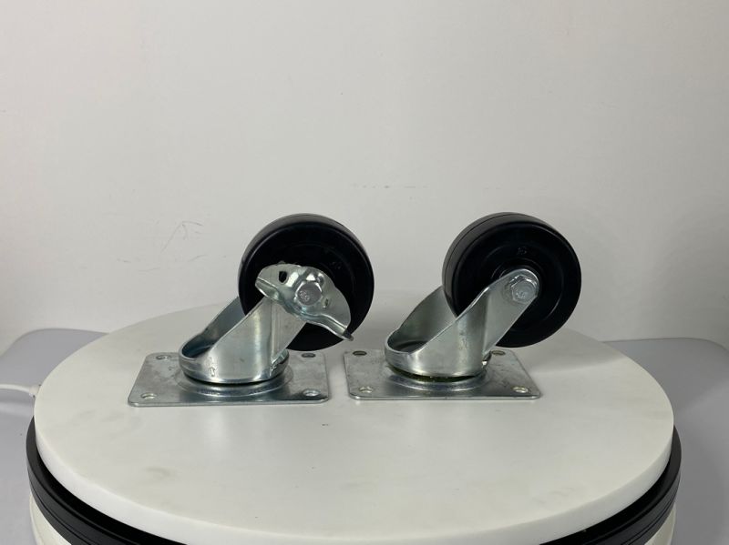 Cast Iron Caster Wheels with Rubber&#160; Bearing with Strict Quality Control