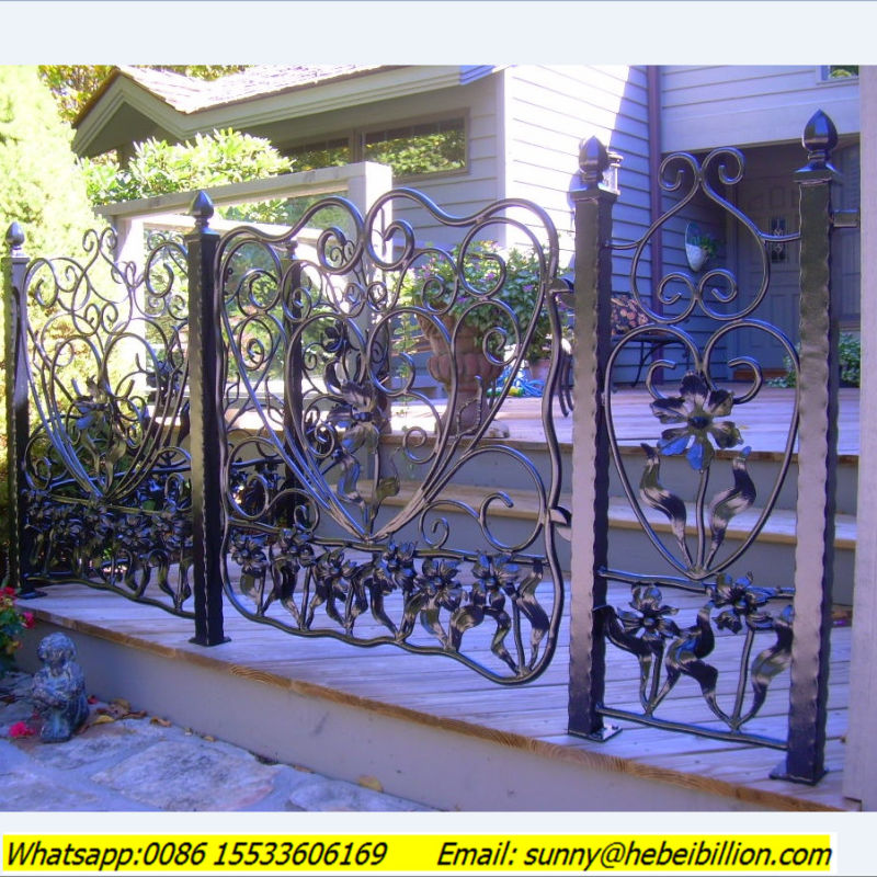 Decorative Wrought Iron Design Cast Iron Panel Wrought Iron Fence