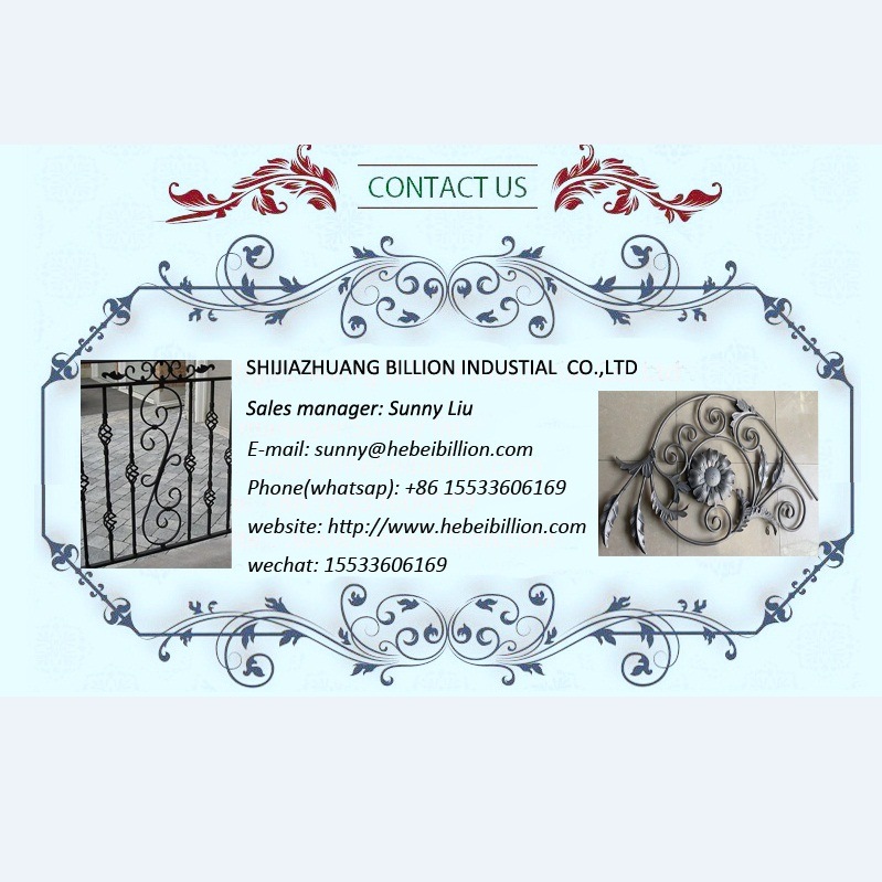 Decorative Wrought Iron Design Cast Iron Panel Wrought Iron Fence