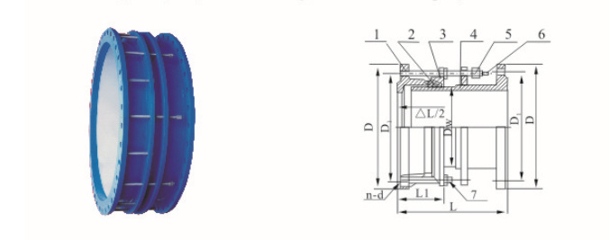 Full Bolt Ductile Iron Dismantling Joint with En545 En598