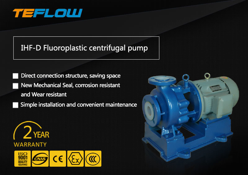 Acid Sulfuric Acid Horizontal Non-Leakage Chemical Centrifugal Pump